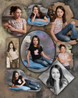 child portrait montage